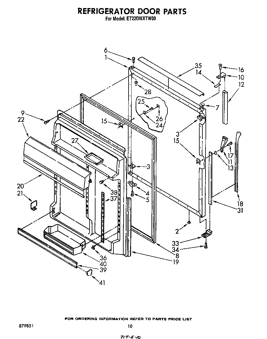 Refrigerator door