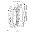 Whirlpool ED25PMXRWR2 refrigerator door diagram