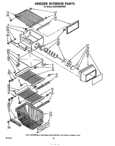 Freezer interior