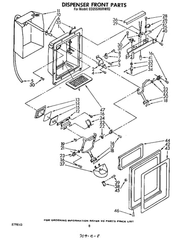 Dispenser front