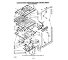 KitchenAid KTRF18MSWH10 compartment separator and control diagram