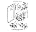 KitchenAid KRRF15XSWH10 breaker and shelf diagram
