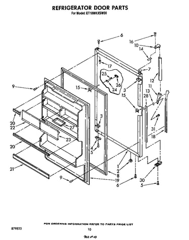 Refrigerator door