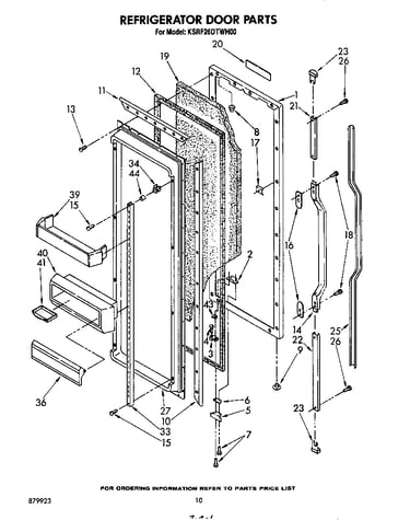 Refrigerator door