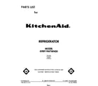 KitchenAid KFRF19MTWH00 front cover diagram