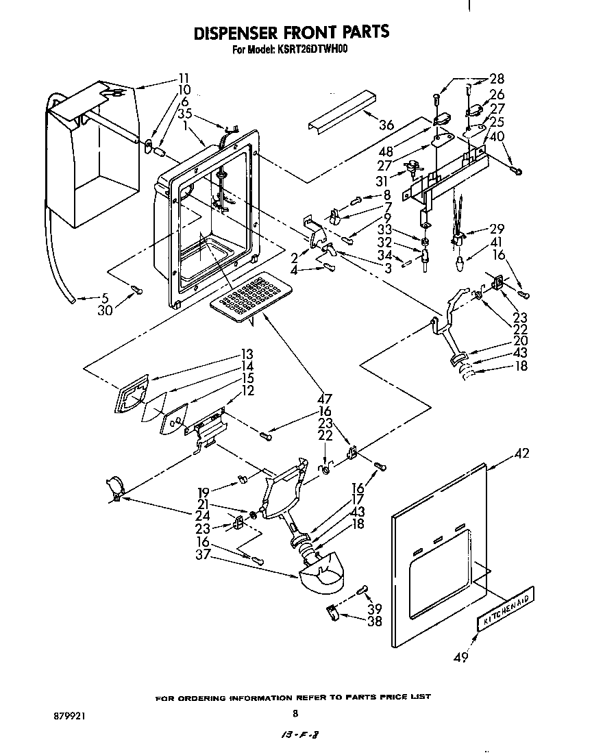 Dispenser front