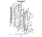 KitchenAid KSRT26DTWH00 freezer door diagram