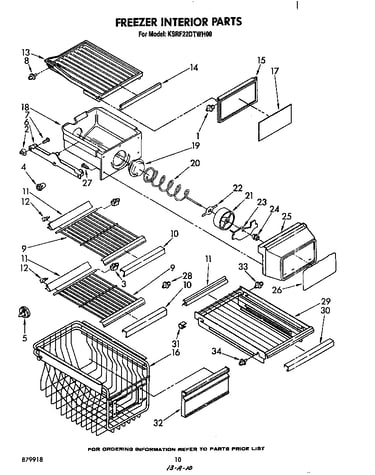 Freezer interior