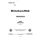KitchenAid KSRF36DTX00 front cover diagram
