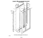 KitchenAid KSRF36DTX00 cabinet trims and breaker trim diagram