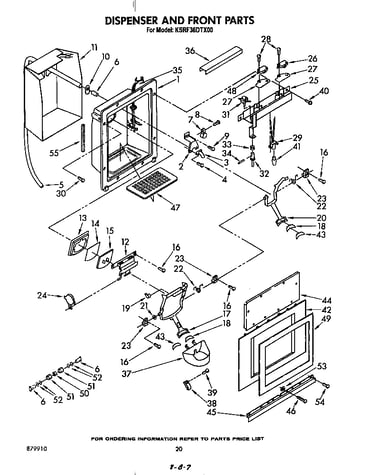 Dispenser and front