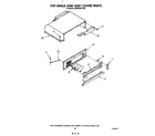KitchenAid KSRF36DTX00 top grille and unit cover diagram