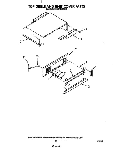 Top grille and unit cover
