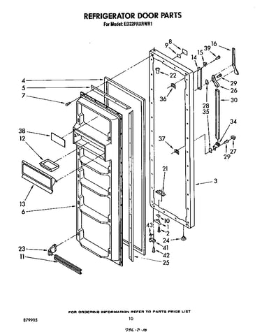Refrigerator door