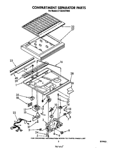 Compartment separator