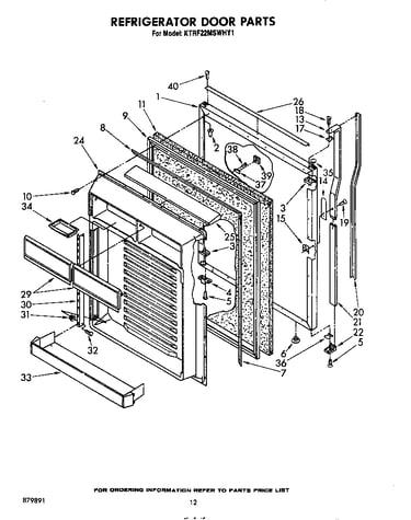 Refrigerator door