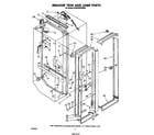 Whirlpool ED22PRXRWR0 breaker, trim and liner diagram