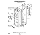 Whirlpool ED22PRXRWR0 refrigerator door diagram