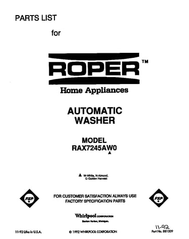 Front cover