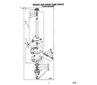 Roper RAX7245AW0 brake and drive tube diagram