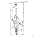 Roper RAX5133AW0 brake and drive tube diagram