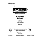 Roper RAB4132AW0 front cover diagram