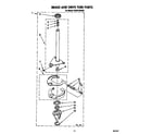Roper RAB4132AW0 brake and drive tube diagram