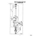 Roper RAL5144AW0 brake and drive tube diagram