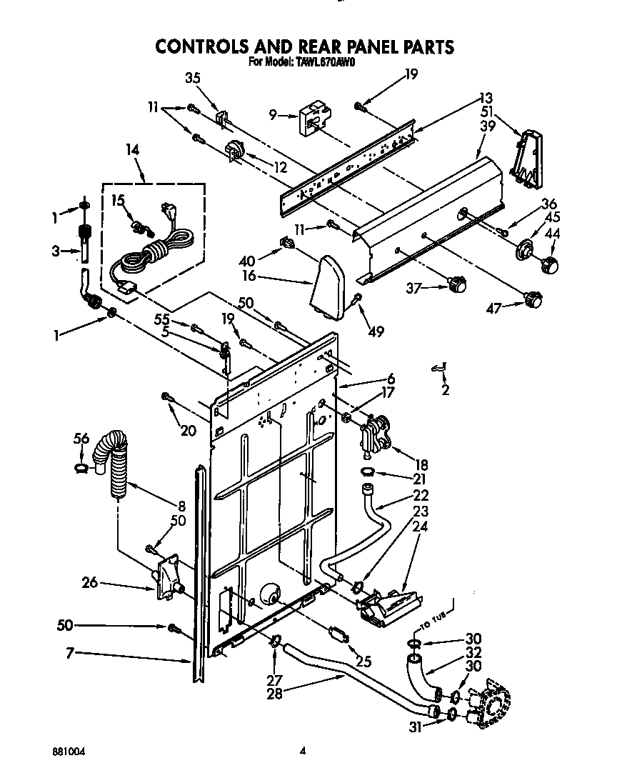 Controls and rear panel