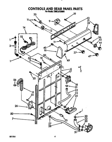 Controls and rear panel