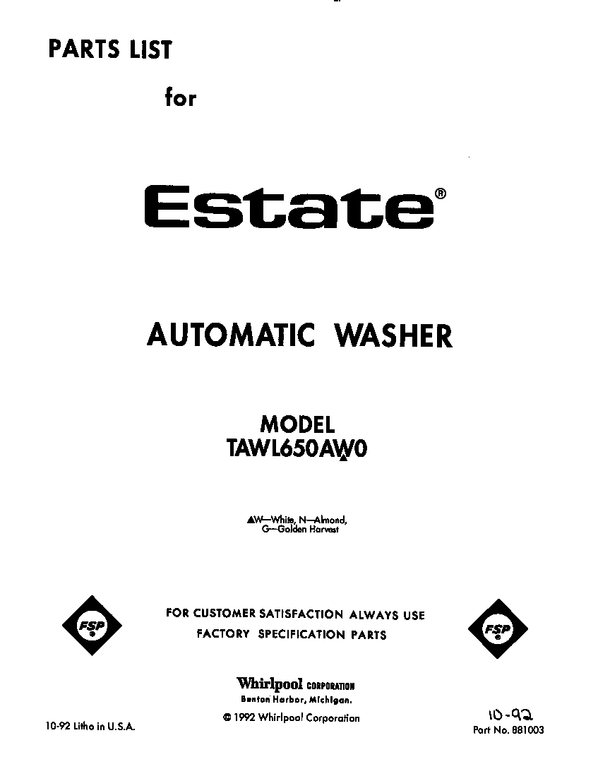 Front cover