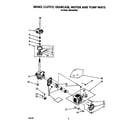 Estate TAWL650AW0 brake, clutch, gearcase, motor and pump diagram