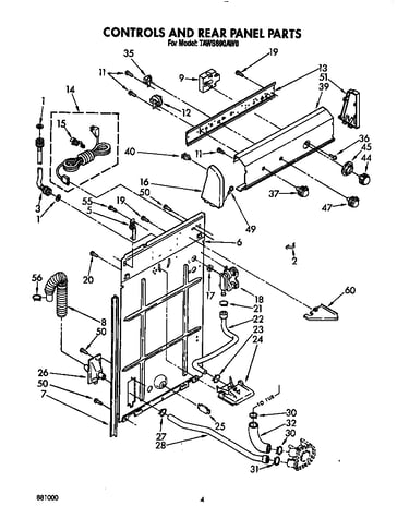 Controls and rear panel