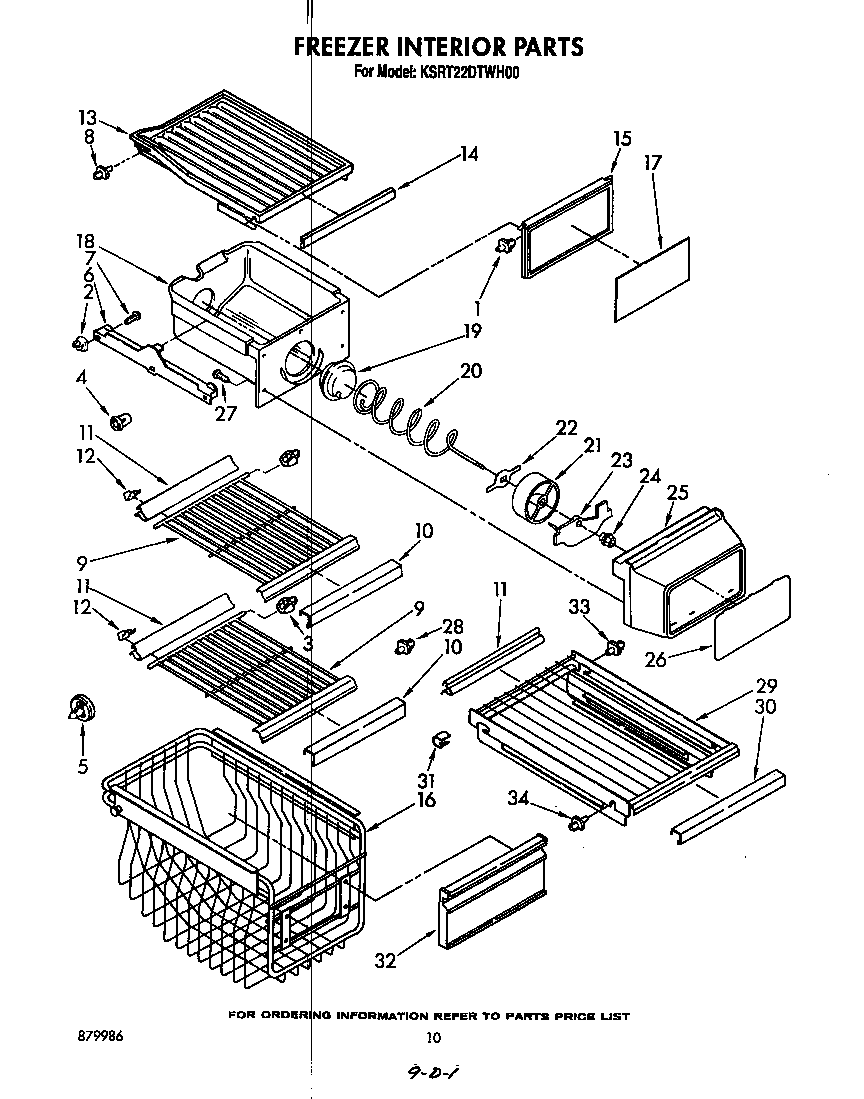 Freezer interior