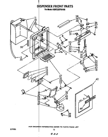 Dispenser front