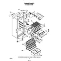 Roper 8614W0B cabinet diagram