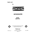 Roper 8624W1B front cover diagram