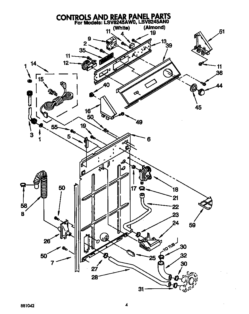 CONTROLS AND REAR PANEL