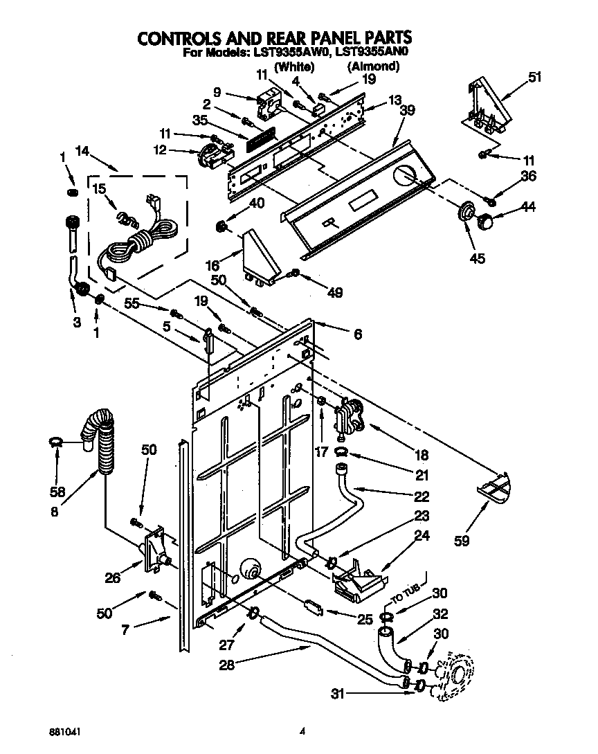 Controls and rear panel