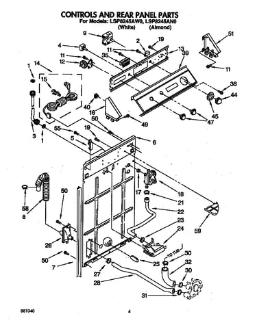 Controls and rear panel
