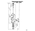Whirlpool LSP8245AW0 brake and drive tube diagram