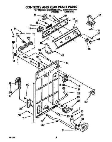 Controls and rear panel