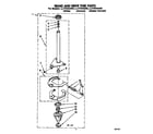 Whirlpool LLV7244AW0 brake and drive tube diagram