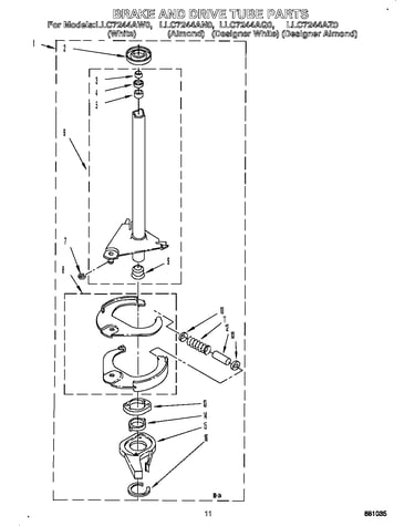 Brake and drive tube