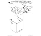 Whirlpool LLT8244AW0 top and cabinet diagram