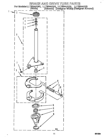 Brake and drive tube