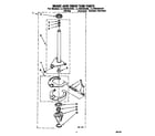 Whirlpool LLV8245AW0 brake and drive tube diagram