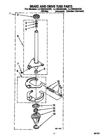 Brake and drive tube