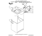 Whirlpool LST8244AW0 top and cabinet diagram