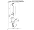 Whirlpool LST8244AW0 brake and drive tube diagram